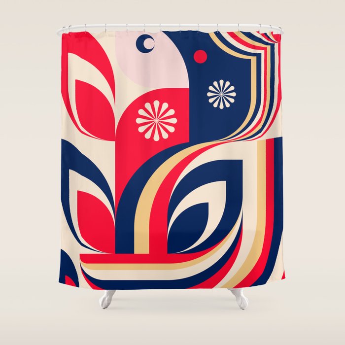 Colorful Girl Shower Curtain Gallery Image 1