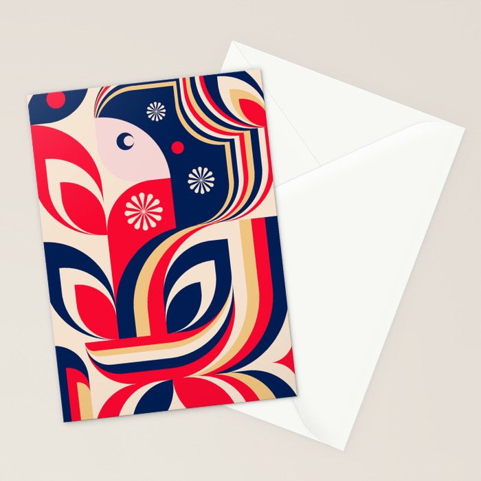 Colorful Girl Stationery Card Gallery Image 2