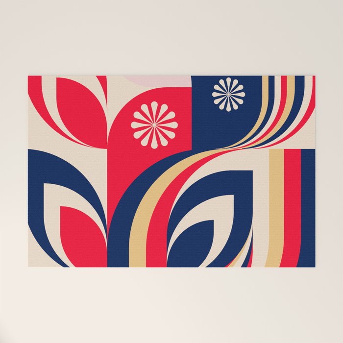 Colorful Girl Welcome Mat Gallery Image 1