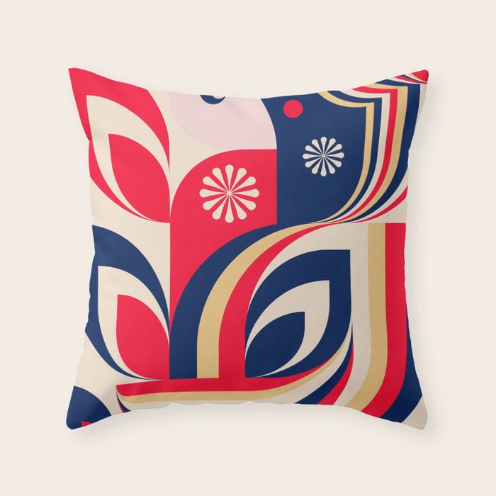 Colorful Girl Throw Pillow Gallery Image 6