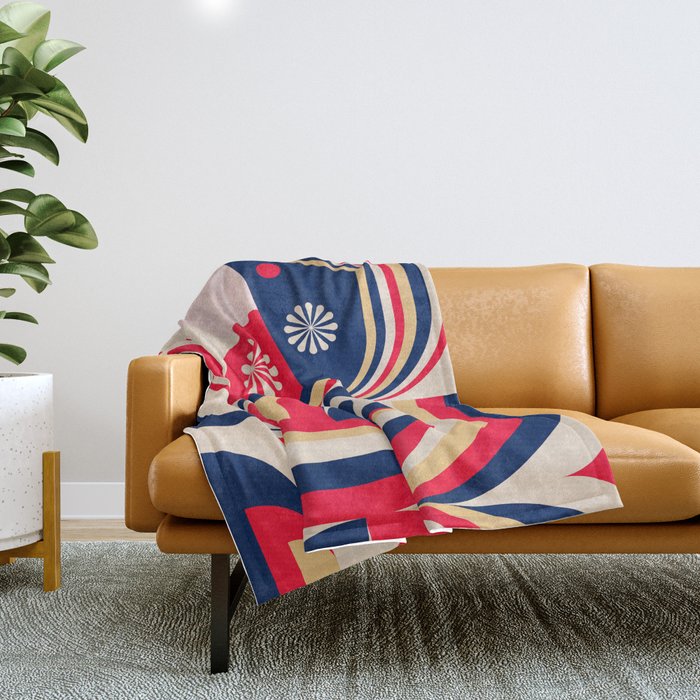 Colorful Girl Throw Blanket Gallery Image 1