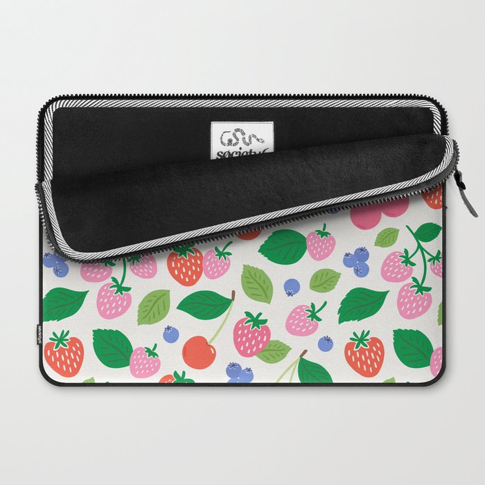 Strawberries and Cherries - Bright Colors Laptop Sleeve Gallery Image 2