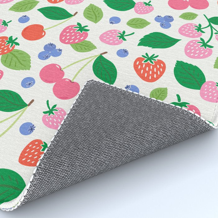 Strawberries and Cherries - Bright Colors Rug Gallery Image 4