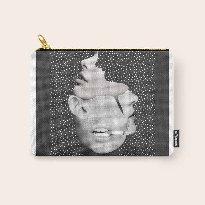 collage art / Faces 2 Carry All Pouch Gallery Image 1