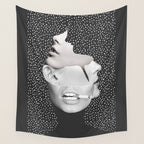 collage art / Faces 2 Wall Tapestry Gallery Image 4