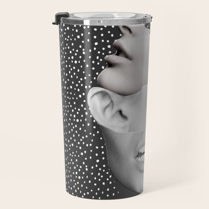 collage art / Faces 2 Travel Mug Gallery Image 3