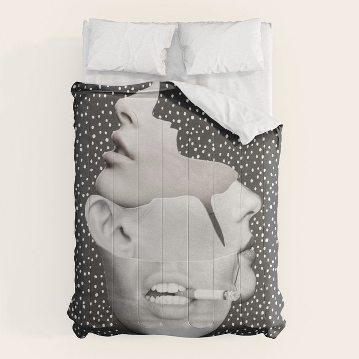 collage art / Faces 2 Comforter Gallery Image 6