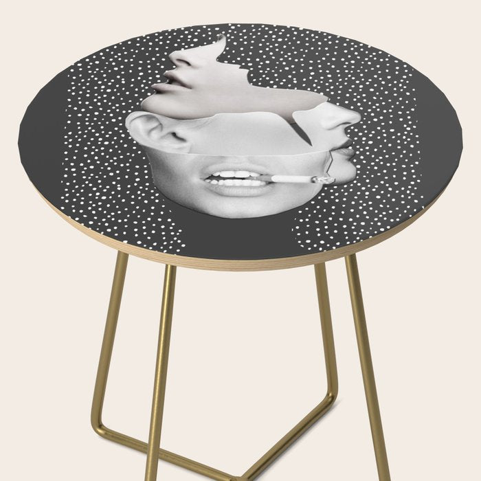 collage art / Faces 2 Side Table Gallery Image 2