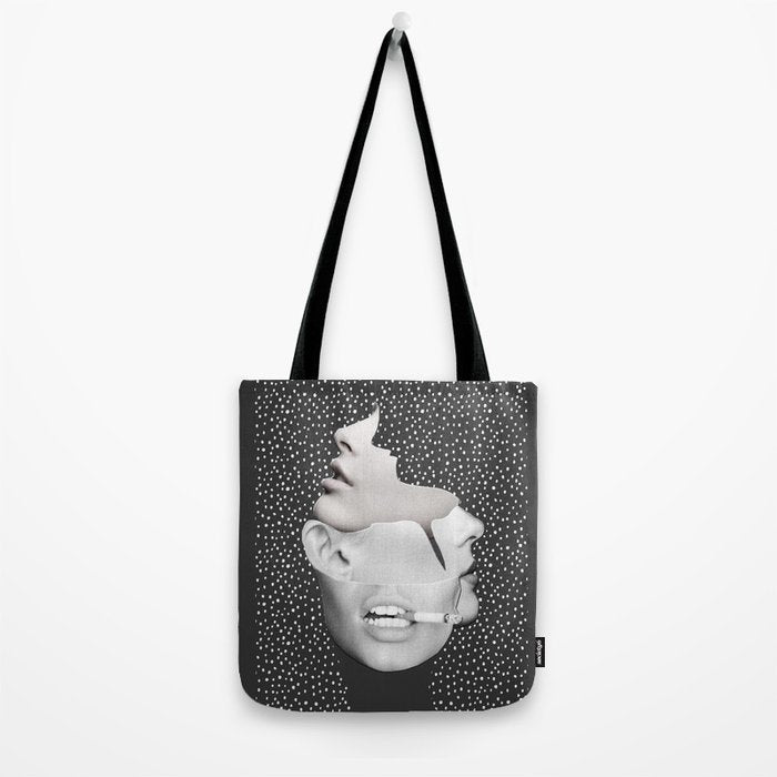 collage art / Faces 2 Tote Bag Gallery Image 2