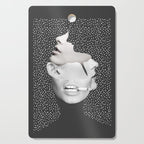 collage art / Faces 2 Cutting Board Gallery Image 1