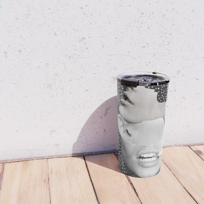 collage art / Faces 2 Travel Mug Gallery Image 4