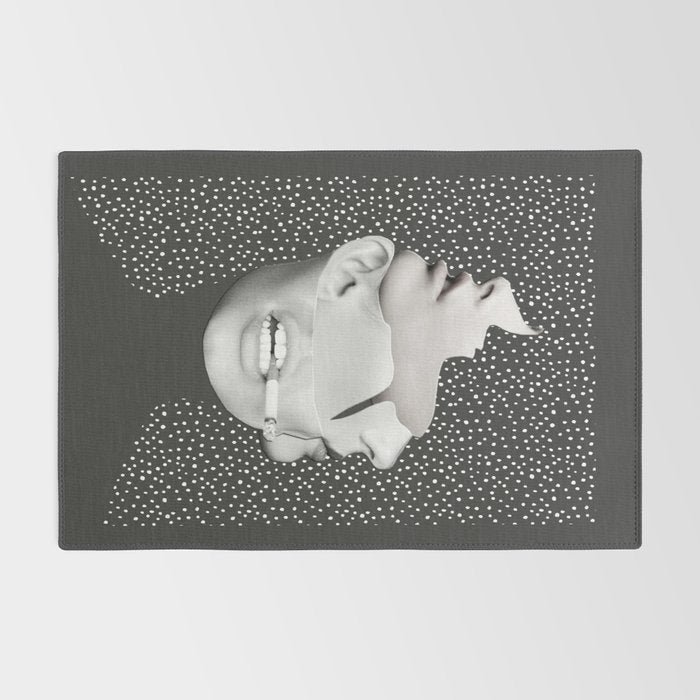 collage art / Faces 2 Rug Gallery Image 2