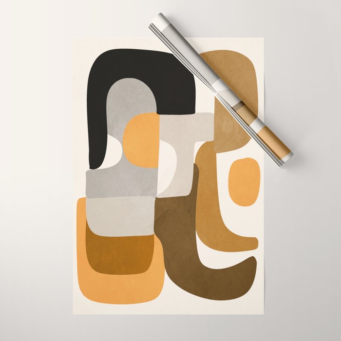 Modern Abstract Shapes 111 Wrapping Paper Gallery Image 1