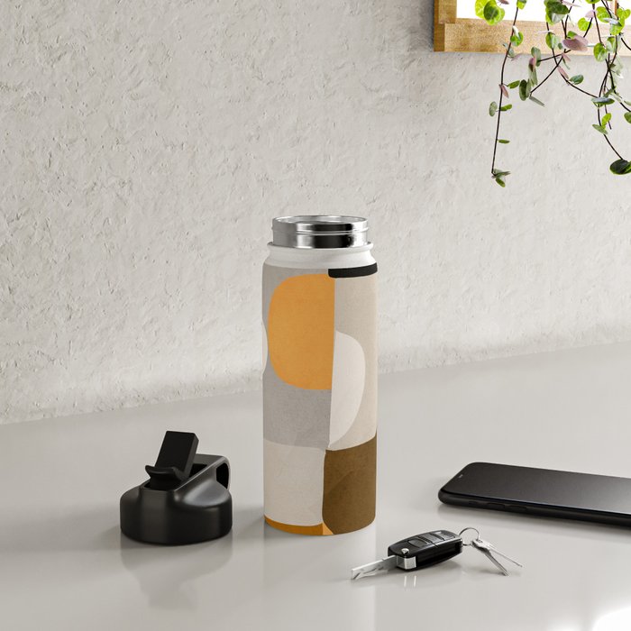 Modern Abstract Shapes 111 Water Bottle Gallery Image 4