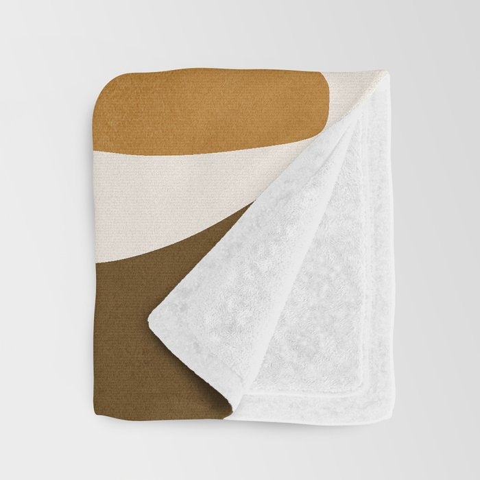 Modern Abstract Shapes 111 Throw Blanket Gallery Image 3
