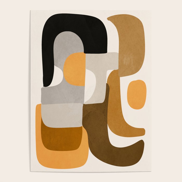Modern Abstract Shapes 111 Poster Gallery Image 4