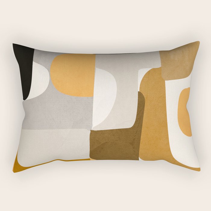 Modern Abstract Shapes 111 Rectangular Pillow Gallery Image 1