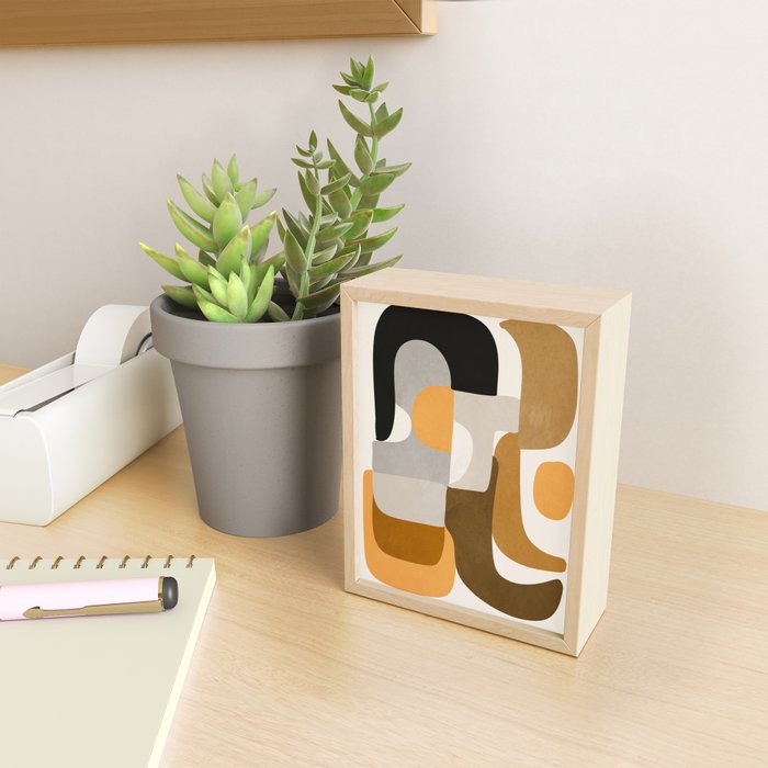 Modern Abstract Shapes 111 Mini Art Print Gallery Image 2