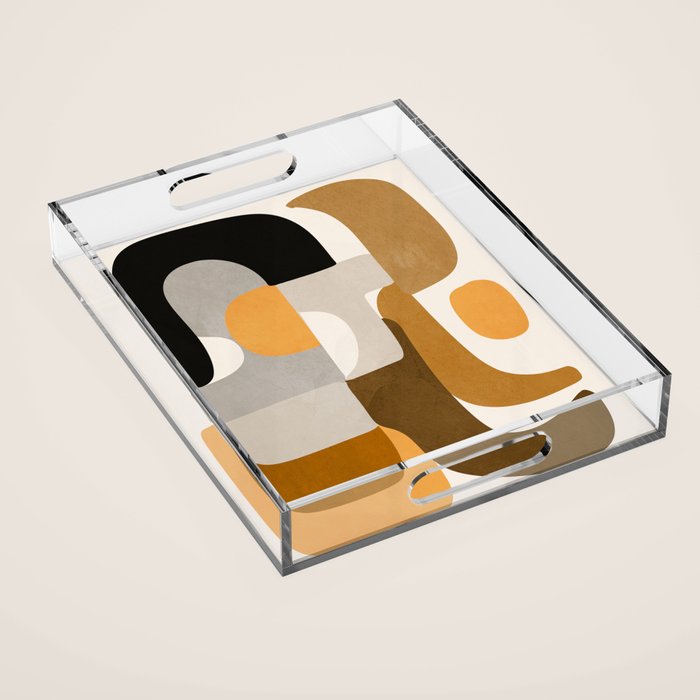 Modern Abstract Shapes 111 Acrylic Tray Gallery Image 1