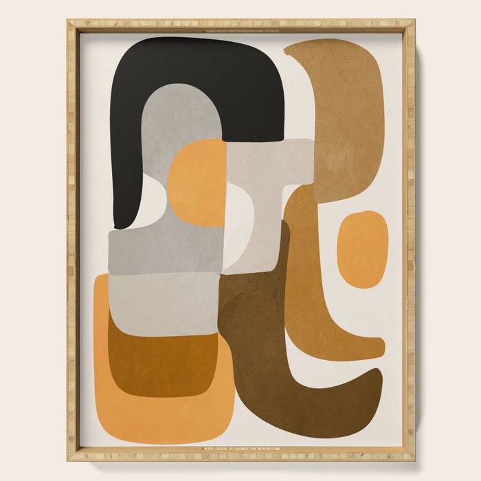 Modern Abstract Shapes 111 Serving Tray Gallery Image 1