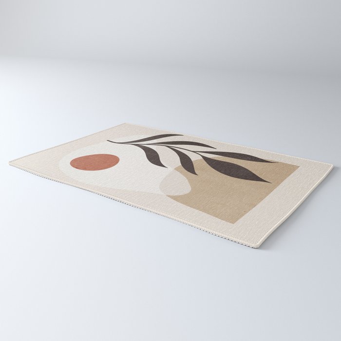 Minimal Abstract Art Plant 7 Rug Gallery Image 3
