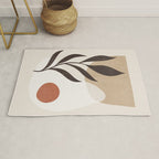 Minimal Abstract Art Plant 7 Rug Gallery Image 1