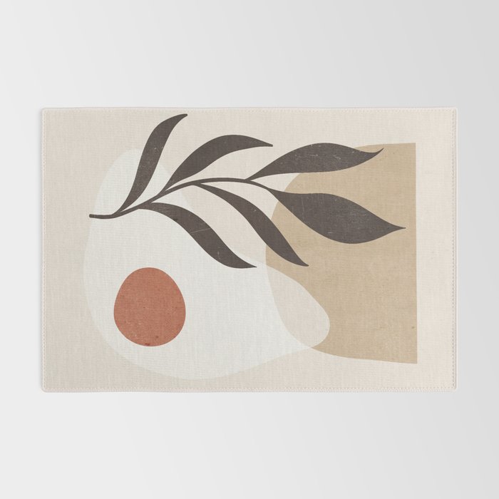 Minimal Abstract Art Plant 7 Rug Gallery Image 2