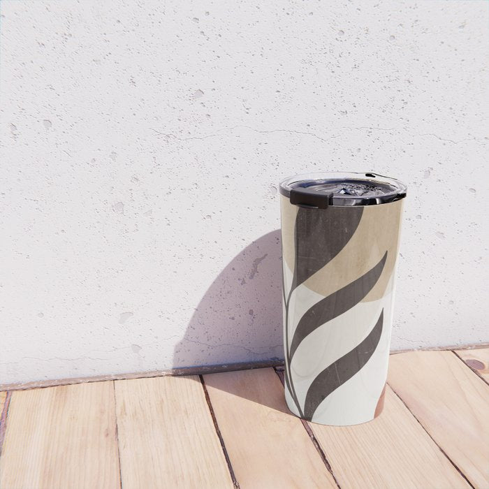 Minimal Abstract Art Plant 7 Travel Mug Gallery Image 4