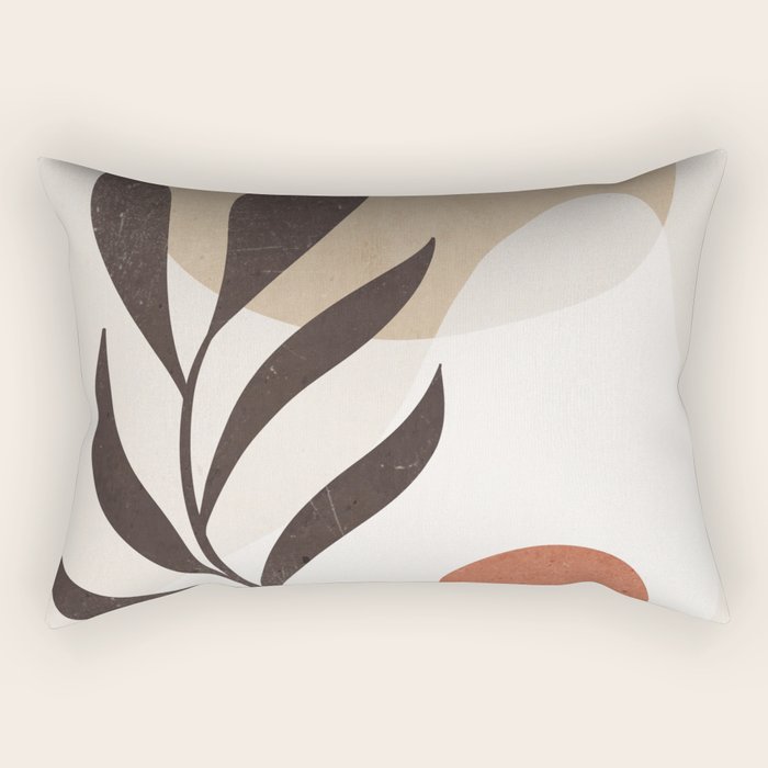 Minimal Abstract Art Plant 7 Rectangular Pillow Gallery Image 2