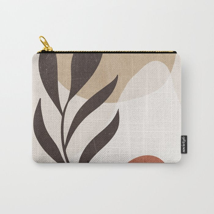 Minimal Abstract Art Plant 7 Carry All Pouch Gallery Image 1