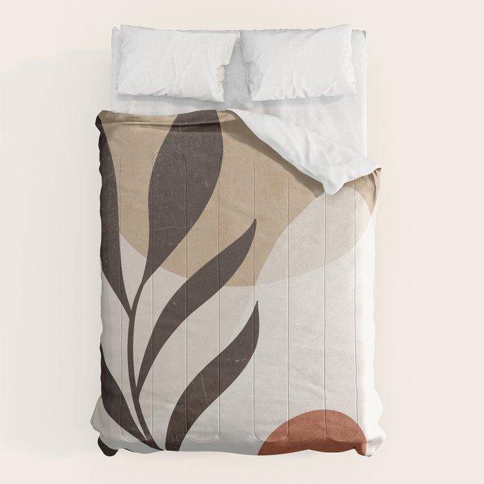 Minimal Abstract Art Plant 7 Comforter Gallery Image 6