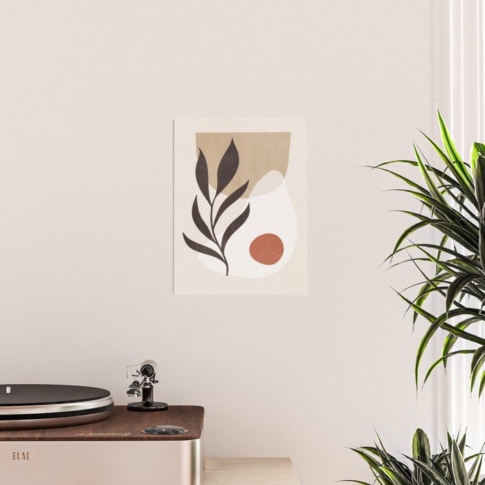 Minimal Abstract Art Plant 7 Poster Gallery Image 2
