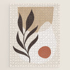 Minimal Abstract Art Plant 7 Jigsaw Puzzle Gallery Image 1