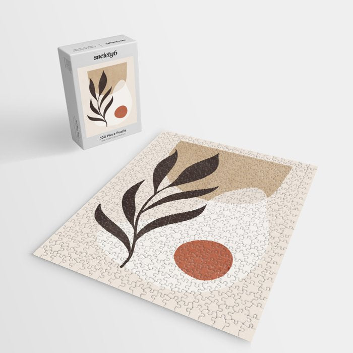 Minimal Abstract Art Plant 7 Jigsaw Puzzle Gallery Image 2