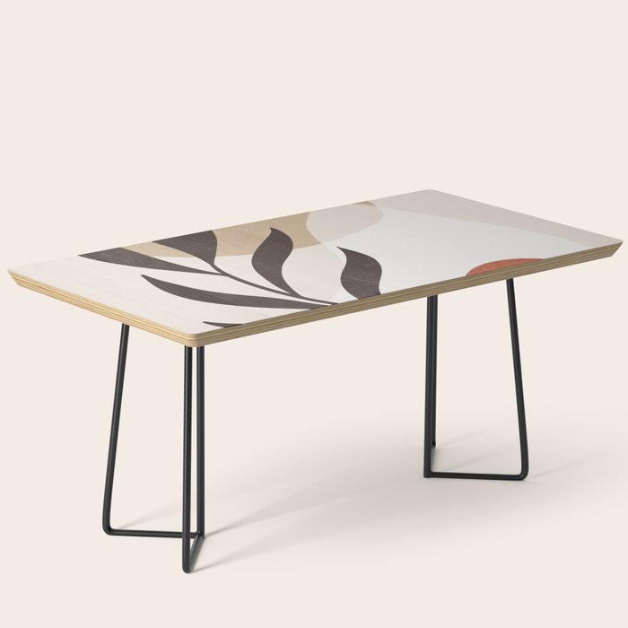 Minimal Abstract Art Plant 7 Coffee Table Gallery Image 1