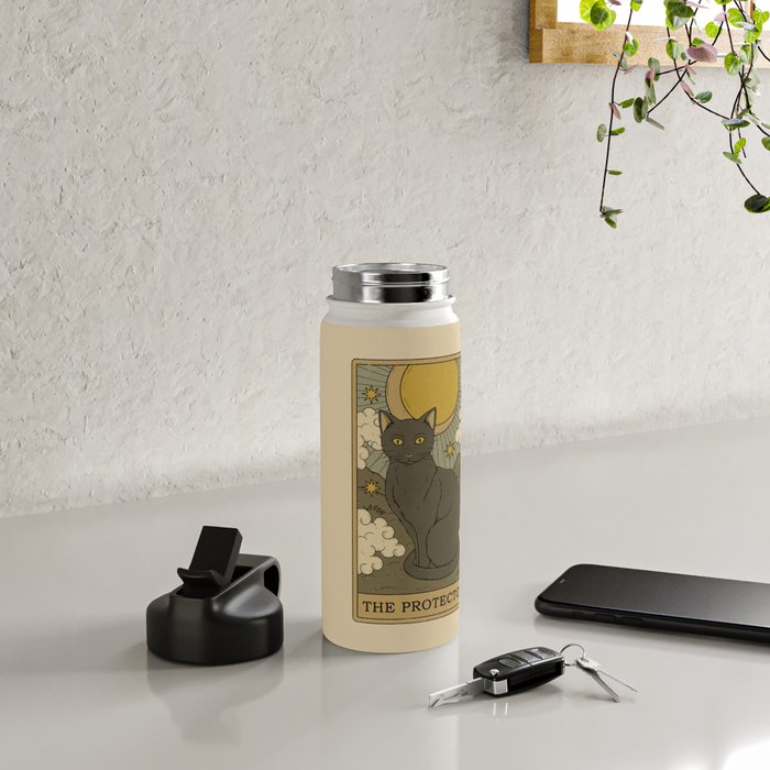The Protector - Cat Tarot Water Bottle Gallery Image 4