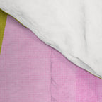 Mid Mod Diamond Pattern 1. textured Pink Green  Comforter Gallery Image 4