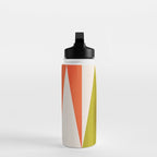 Mid Mod Diamond Pattern 1. textured Pink Green  Water Bottle Gallery Image 3