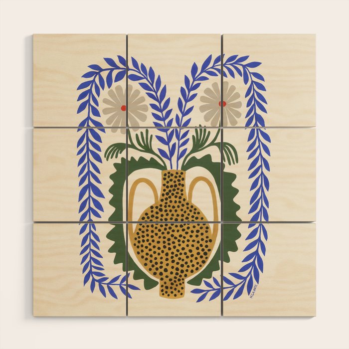 November Vase Wood Wall Art Gallery Image 1