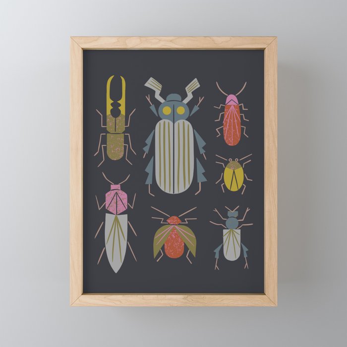Beetle Specimens Mini Art Print Gallery Image 1