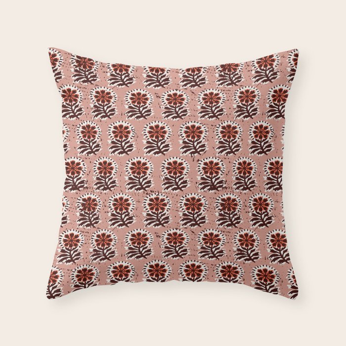 MACHA PINK COSMOS Throw Pillow Gallery Image 6