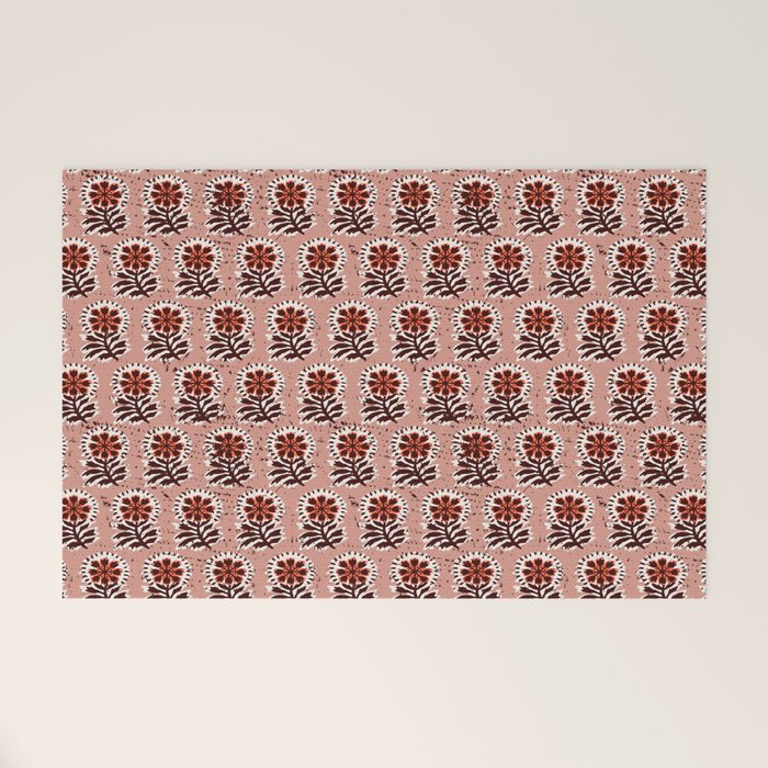 MACHA PINK COSMOS Welcome Mat Gallery Image 1