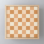 Checkered Multicolor Pattern XXIV Orange Mini Art Print Gallery Image 1