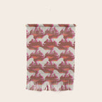 Horses in red Wall Hanging Gallery Image 1