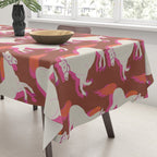 Horses in red Tablecloth Gallery Image 3