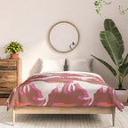 Horses in red Comforter Gallery Image 3
