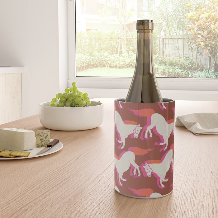 Horses in red Wine Chiller Gallery Image 4