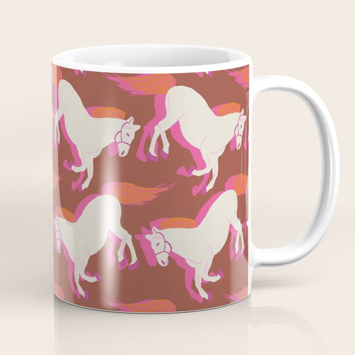 Horses in red Coffee Mug Gallery Image 1