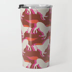 Horses in red Travel Mug Gallery Image 3