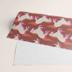 Horses in red Wrapping Paper Gallery Image 2